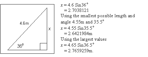 This image shows an example of trigonometry.
