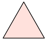 An equilateral triangle (tapatoru rite).