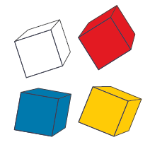 Four small cubes.